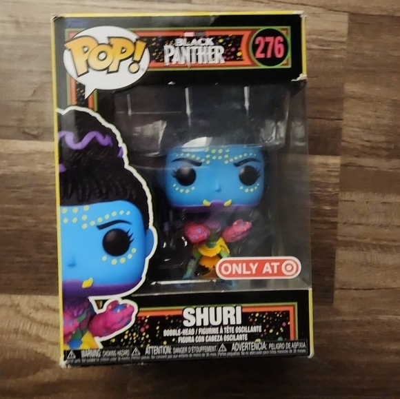 FUNKO Pop! Marvel Black Panther Shuri #276 Target Black Light Rare Vinyl Figure. - Picture 2 of 8